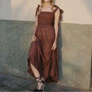 Doen shirred maxi dress